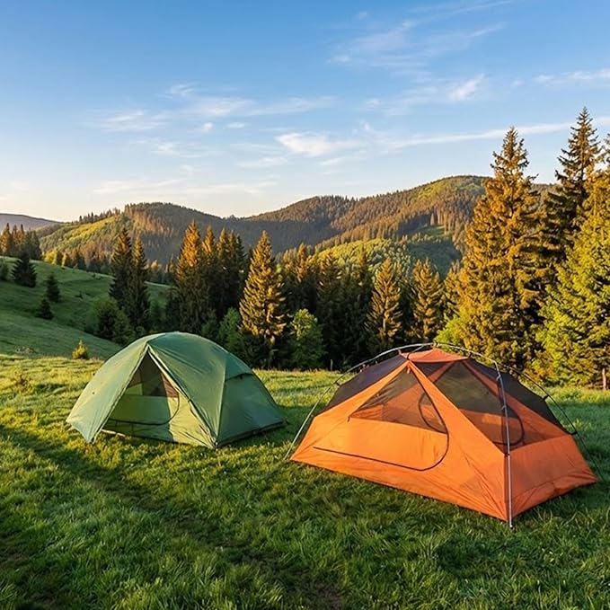 Clostnature 1/2 Person Backpacking Tent - Lightweight Two Person Tent for Backpacking, Easy Set Up Waterproof Camping Tent for Adults, Kids, Scouts, Large Size Outdoor, Hiking, Mountaineering Gear