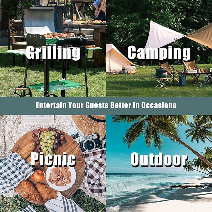 4 Foot Bar Folding Ice Cooler Table with Drain, Portable Tailgate Camp Fishing Cleaning, Foldable Party Chilling Cooler Table Outdoor for Party,BBQ,Camping,Wedding