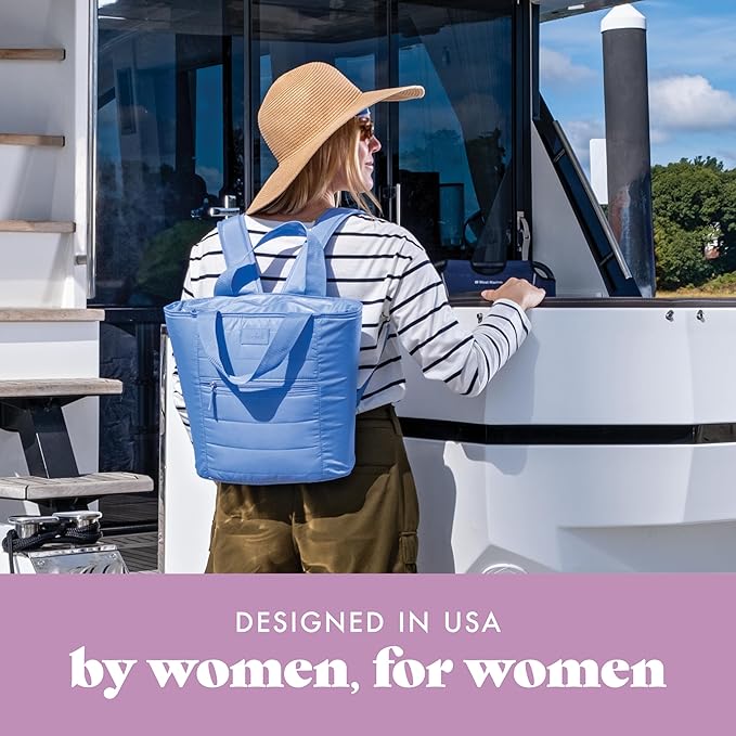 Fit & Fresh Carefree Cooler Collection – Insulated, Leakproof, Water-Resistant Tote & Mini Sling Bag for Summer Pool & Travel