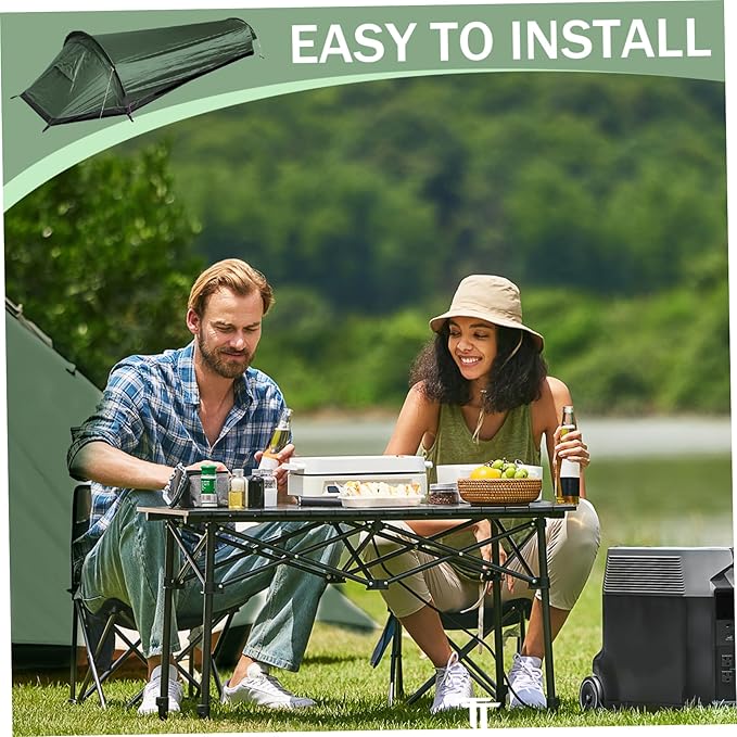 One Man Tent, Ultralight Waterproof Backpacking Tent with Fine Mesh for Hiking