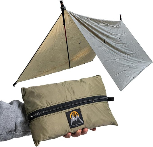 VIAM Outdoors | Granite Peak Ultralight Water Proof Tarp | 1.9oz | Tan
