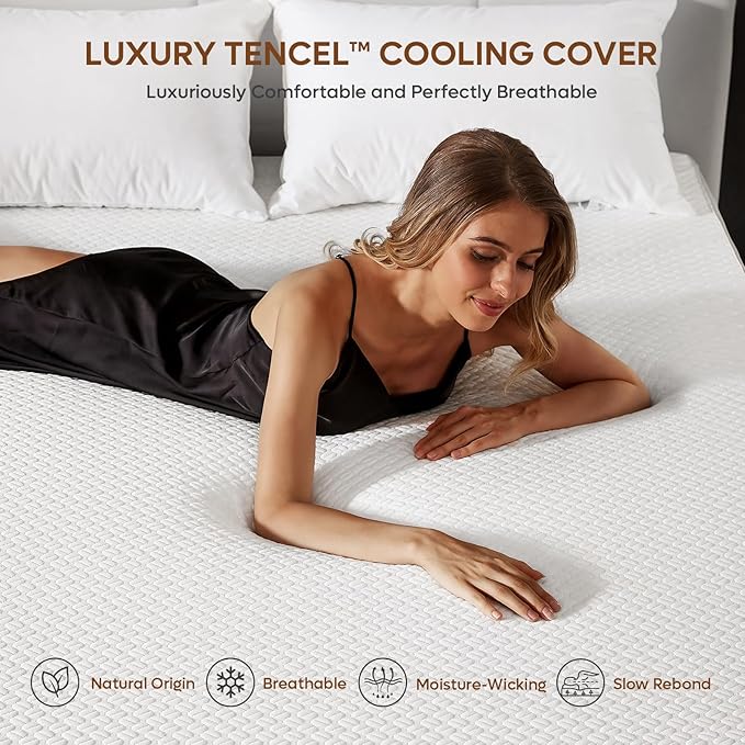 Bestier 3 Inch Gel Memory Foam Mattress Topper Twin XL Size (38 x 80 Inch), Cooling Bed Topper & Soft Mattress Pad, High Density Foam with Tencel Cover for Back Pain, RV, Dorm