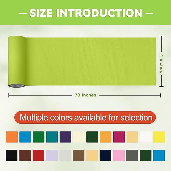 4x78in Nylon Repair Tape,Tent Repair Kit,Self Adhesive Waterproof Fabric Repair Tape for Tent, Umbrella, Sleeping Bag, Down Jackets,Knapsack.(Yellow Green)