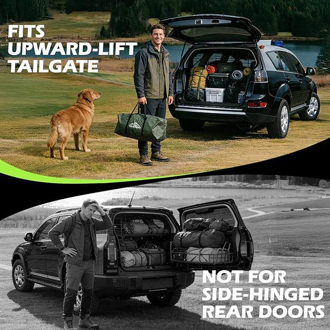 SUV Tent, Rectangle Car Tent for Family, Waterproof & Windproof for Car Camping, Large Camping Tents with Storage Bag, SUV, Van, Jeep