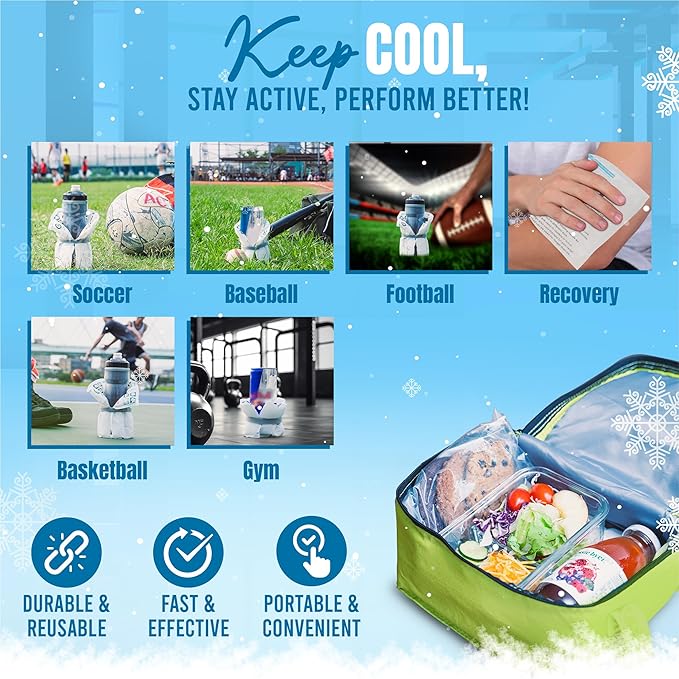 Shipping Cold Packs Dry Ice for Shipping Frozen Food, Flexible Cold Ice Pack Sheets for Coolers, Long Lasting Freezer Ice Packs 14'' X 13'' 144Cells