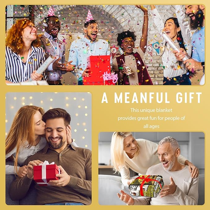 Men's Hunting Gifts: Unique, Funny & Deer-Themed Blanket, 60"x50"