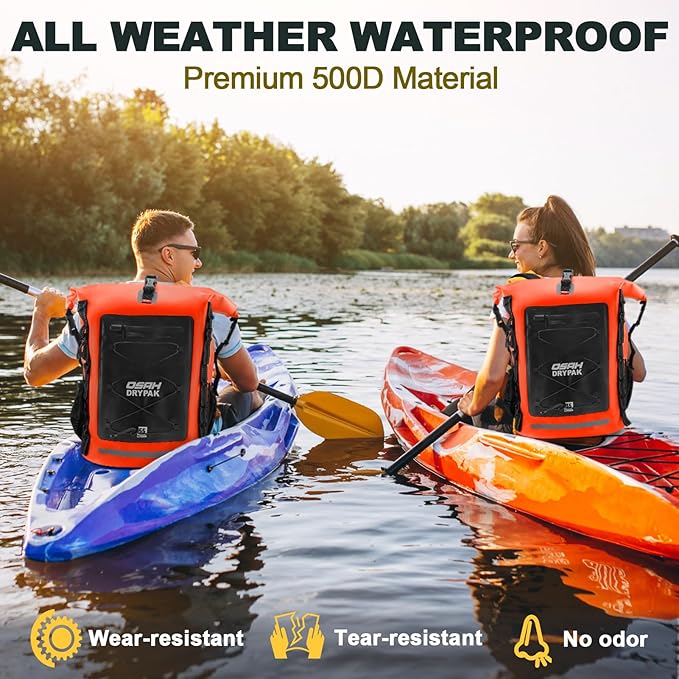Waterproof Backpack Dry Bag 25L/35L/55L/85L β Heavy Duty Roll-Top Hiking Backpack Sack Keeps Gear Dry for Travel, Kayaking, Boating, Camping, Rafting and Fishing