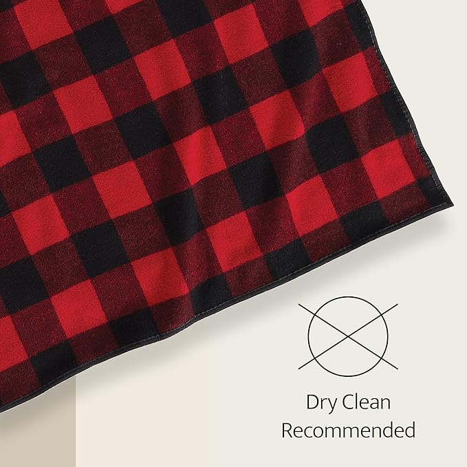 Pendleton Roll-Up Travel Blanket 60” x 70”, Durable Wool Blanket with a Waterproof Nylon Backing, Portable for Travel, Camping and Picnics with Leather Handle Grip and Patch