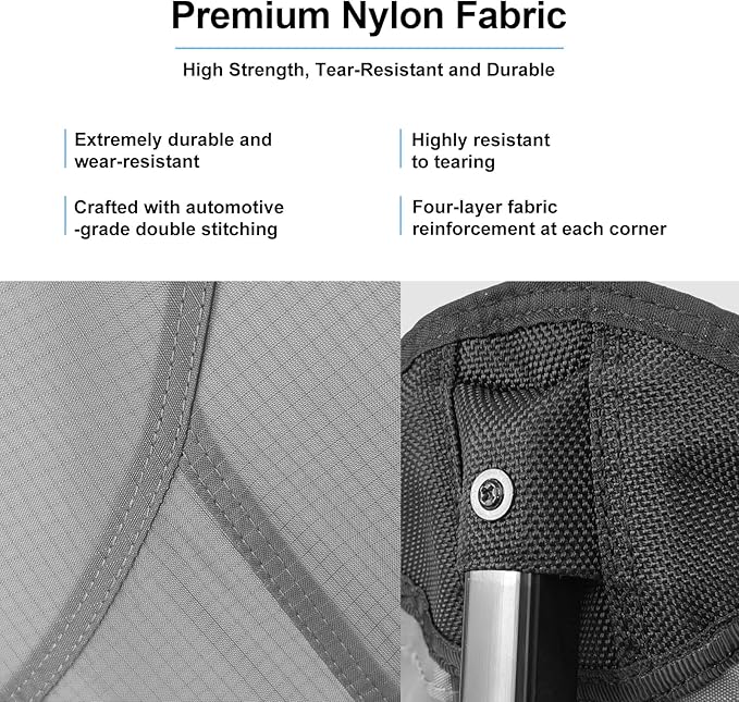 Camping Chairs for Adults, Supports 600 Lbs Lightweight Folding Camping Chair, Collapses to Size of Water Bottle Portable Camping Chair for Outdoor, Beach, Lawn, Travel, Picnics