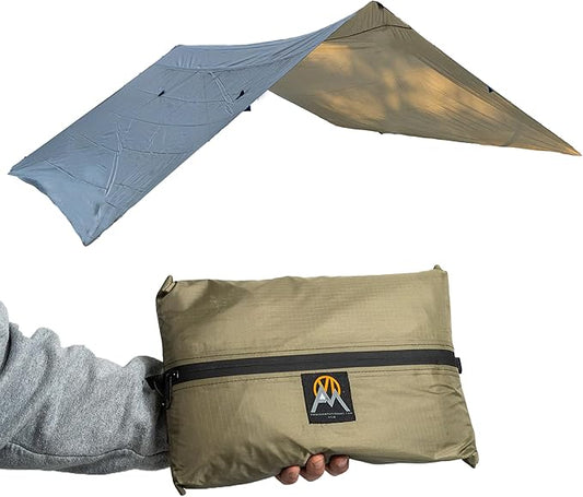 VIAM Outdoors | Timberline Ultralight Waterproof Tarp | 1.9oz | Tan