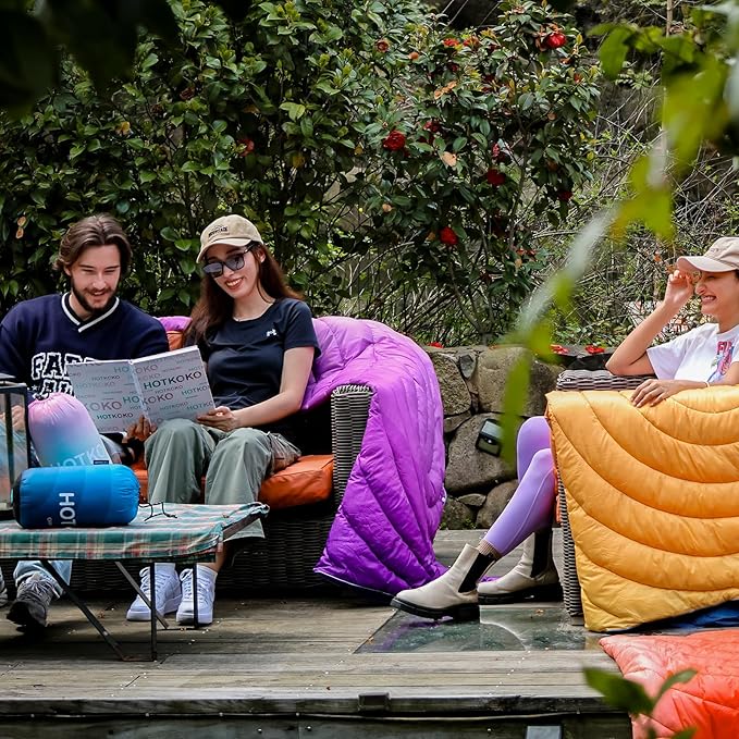 Camping Blanket,Puffy Lightweight Packable Camping Blanket forOutdoor,Camping,Traveling, Stadium, Hiking, Picnics