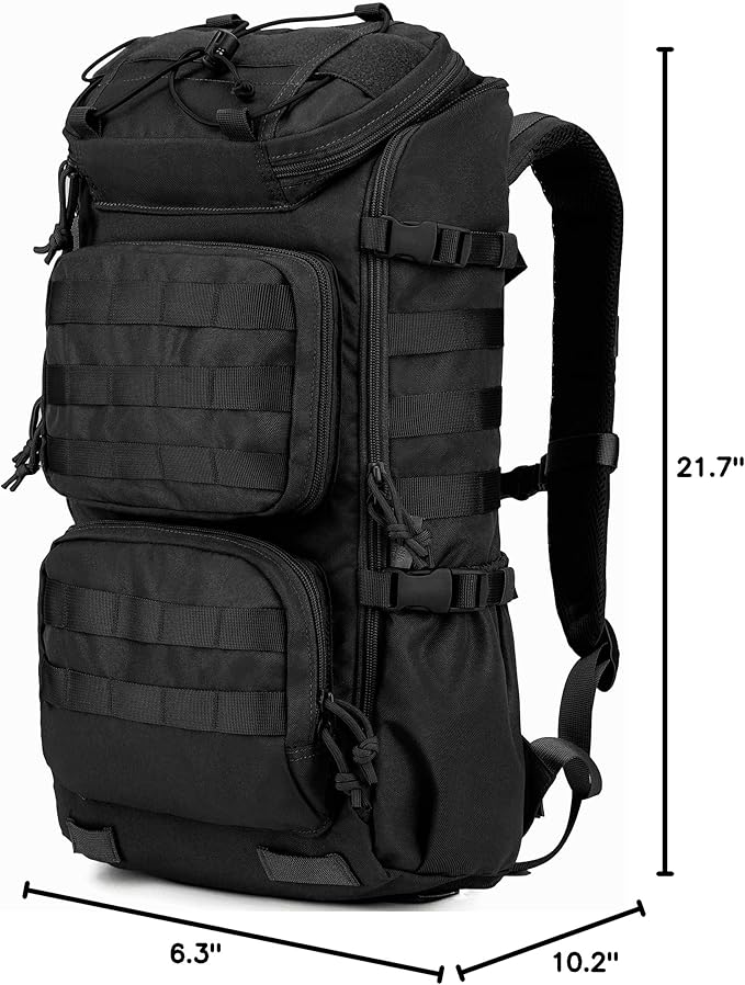 Mardingtop Tactical Backpacks Molle Hiking daypacks for Motorcycle Camping Hiking Military Traveling,25L Backpack