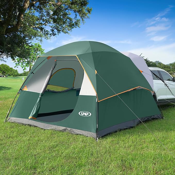 UNP SUV Dome Tent for Camping, Outdoor 6 Person Car Camping Tent, Easy Set Up SUV Tailgate Tent with Rainfly 10' x 10' Vehicle Camping Tent | for Camping, Outdoor, Car Camping Tent, Easy Set Up, SUV Tailgate Tent, with Rainfly