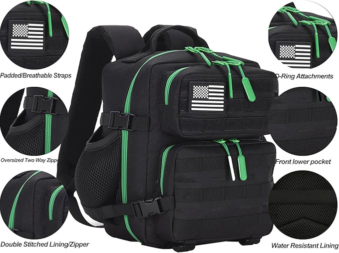 9L Mini Tactical Backpack for Men and Women Tactical Backpack Small for Hiking Small Tactical Bag Fitness Pack