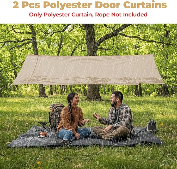 Alvantor® 12' x 12' Pop Up Gazebo, Canopy Tent All Weather & 4-Season Use, 4-Door PVC/Mesh/Polyester Curtain Addable, Top Mesh & Cover Portable Pergolas Pavilion for Patio, Backyard, Deck