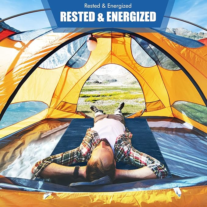 Giantex 72" Memory Foam Camping Mattress, Foldable Floor Guest Bed for Sleepover, Portable Camping Sleeping Mat with Waterproof Cover & Travel Bag, Roll Up Mattress Sleeping Pad for Backpacking, Car Traveling and Hiking