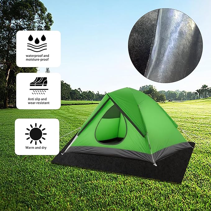 Tent Carpet Mat Camping Floor Rug,Large Size 59 * 72 inch Waterproof Durable Portable and Foldable Pad Soft Tent Carpet Mat Blanket Picnic Floor Blanket for Picnic Outdoor Hiking