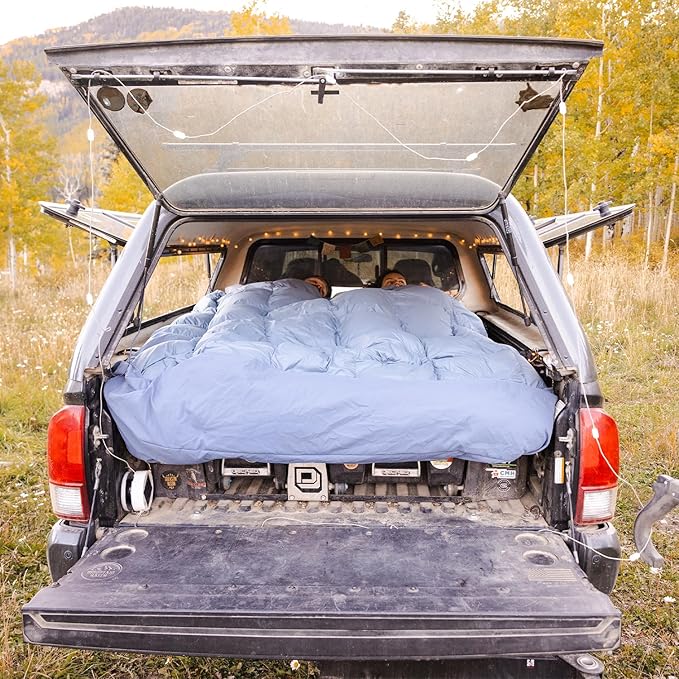 HEST Single Top Sheet - Compatible Single Down Comforter - Cozy Outdoor Ready Camping Sheet - Non-Slip Tucked Corner Flaps & Toggles - 58" x 88"