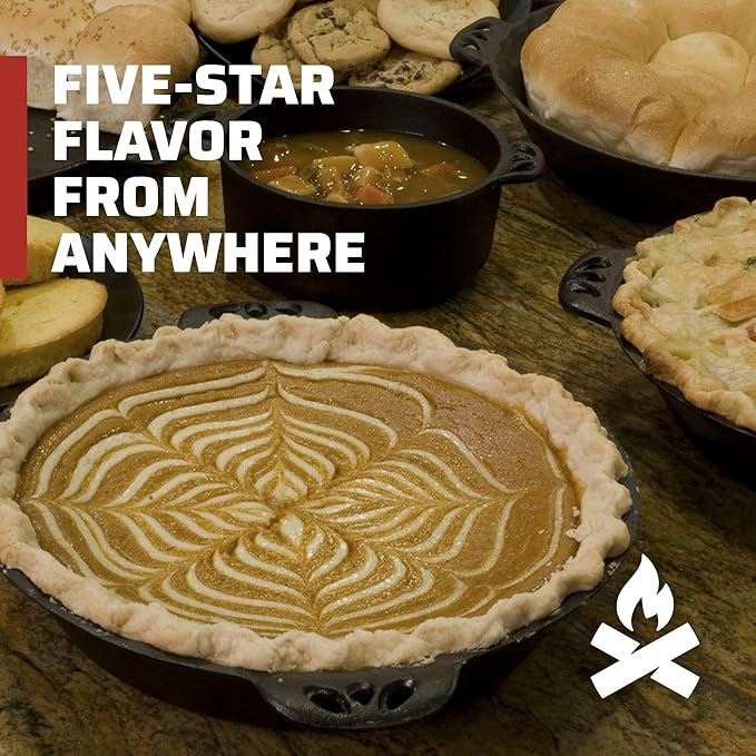 Camp Chef True Seasoned Cast Iron Pie Pan 10"