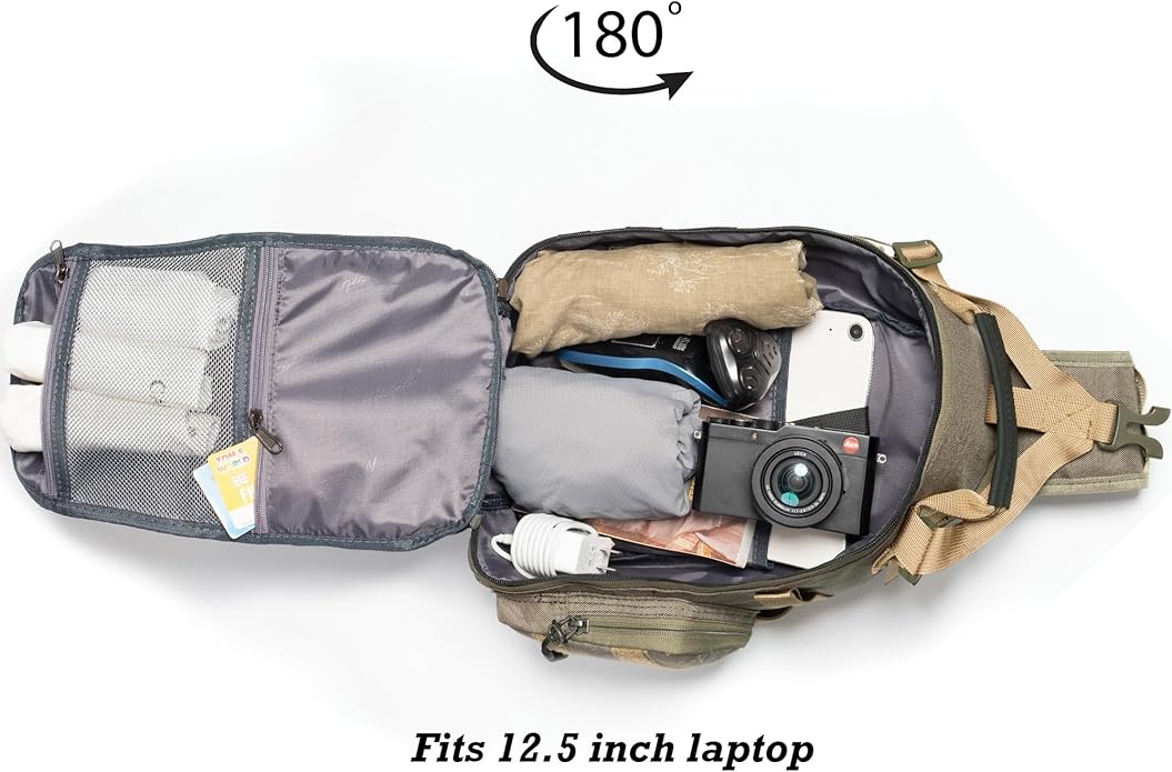 NICGID Tactical Military Backpack Daypack Molle Army Assault Pack Bug Out Bag Travel Fishing Hiking Trekking Rucksack