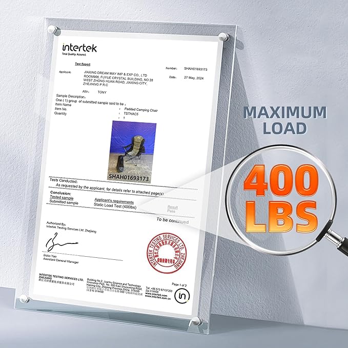 2 Pack Folding Camping Chairs for Adults - High Back Padded Portable Outdoor Lawn Chairs 400lbs Capacity, Adjustable Armrests - Lightweight Camp Chairs Set (Blue & Brown)