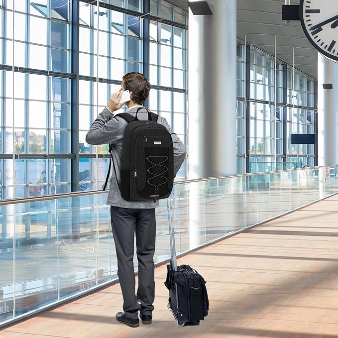 MAXTOP Travel Backpack Laptop Back Pack College Bookbag with USB Charging Port Water Resistant Work Business Backpacks
