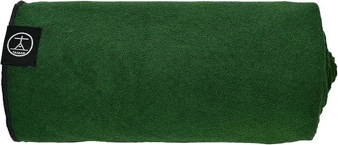 Tatago Hot Yoga Mat Towel Non Slip for Hot Yoga (72-84 inch Mats) Our Hot Yoga Towel Non Slip Silicone Dabs & Absorbent Microfiber Blend Gives You More Grip As You Drip! (Ezmeraldo, XL - 84")