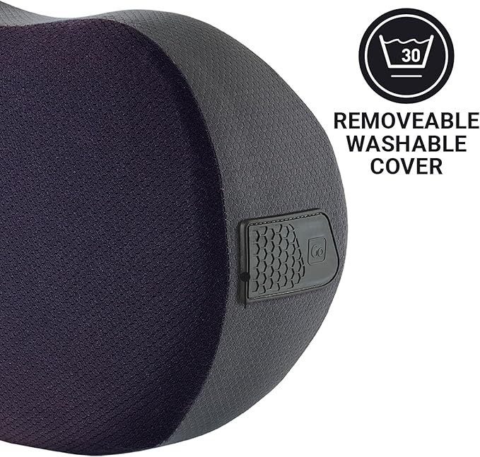 Go Travel Memory Dreamer Universal Pillow, Travel Pillow for Uninterrupted Sleep and Lumbar Support, Deluxe Memory Foam Pillow for Airplane, Bus, Car, and Train, Travel Essentials, Gray
