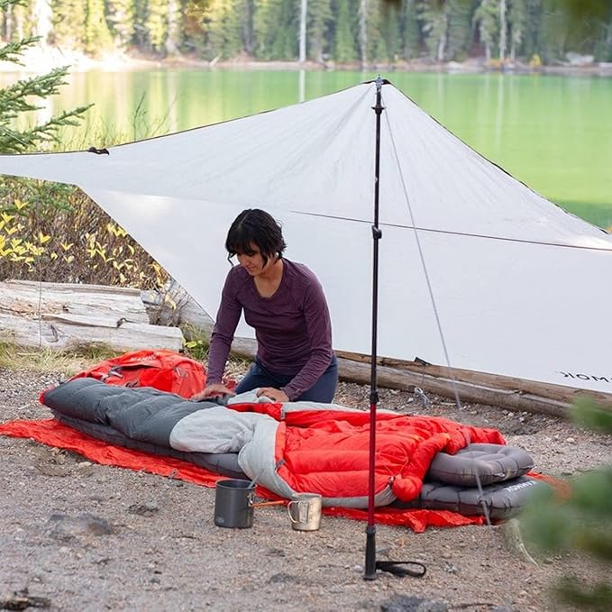 KAMMOK Kuhli: Ground-to-air, Weatherproof Protection in The Backcountry. (A high Performance shelter Equipped to Adapt to Varied environments), Ember Orange