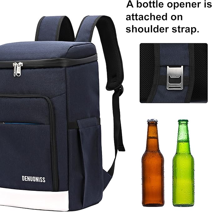 Insulated Cooler Backpack 27 Cans Lightweight Soft Bag Waterproof Leakproof for Outdoor Lunch, Picnic, Hiking, Camping, Beach, Travel, Trip