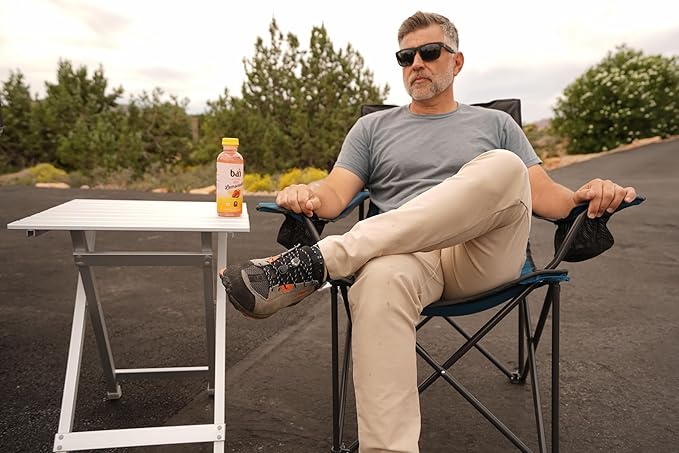 MOUNTAIN SUMMIT GEAR Quick-Fold Camping Table Made with Weather-Resistant Aluminum (Made by Caddis Sports)