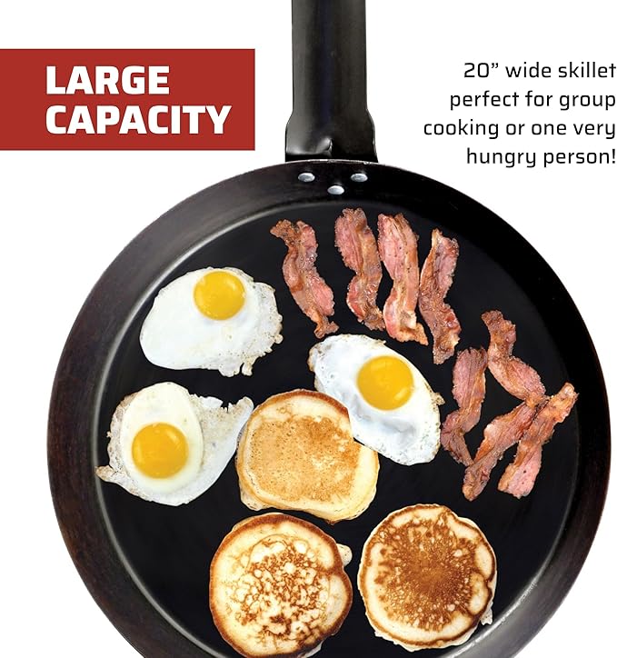 Camp Chef SLJ20 20" Lumberjack - Seasoned Steel Skillet