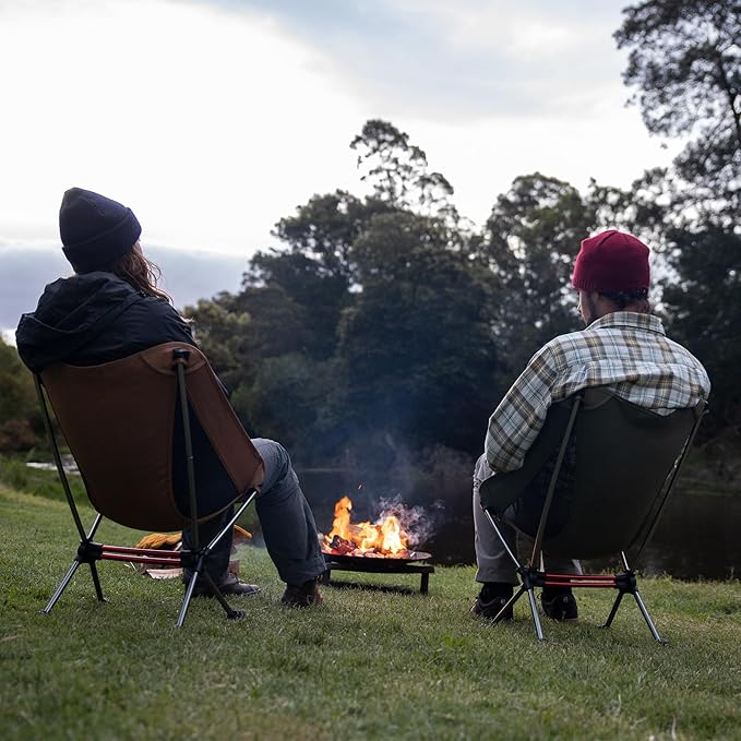 Naturehike YL08 Ultralight Camping Chair, 2.38 LBS Portable Backpacking Chair with Anti-Sinking Feet, Lightweight Compact Folding Hiking Camp Chair