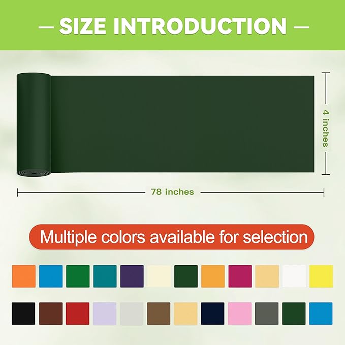 4x78in Nylon Repair Tape,Tent Repair Kit,Self Adhesive Waterproof Fabric Repair Tape for Tent, Umbrella, Sleeping Bag, Down Jackets,Knapsack.(Dark Green)