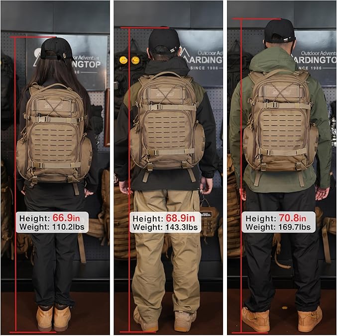 Mardingtop 35L Molle Tactical Military Backpack for Men,Cordura Backpack for Hiking,Camping,Survival