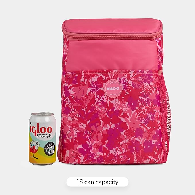 Igloo Print Essentials Insulated Backpack Cooler | 18 Can Capacity