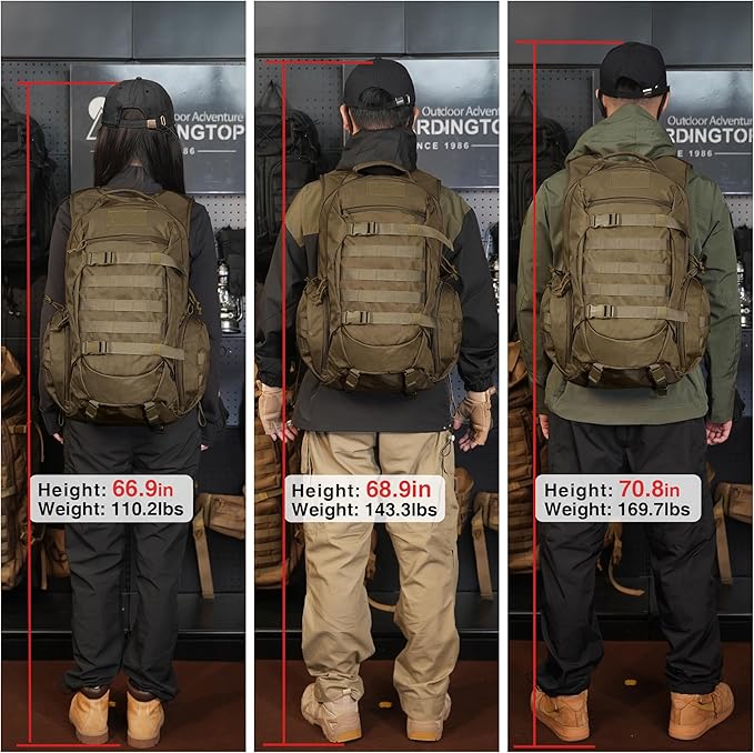 Mardingtop 28L/35L Tactical Backpacks Molle Hiking daypacks for Camping Hiking Military Traveling Motorcycle