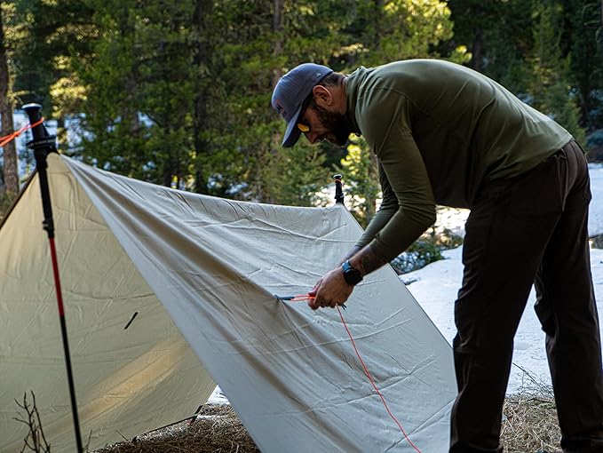 VIAM Outdoors | Granite Peak Ultralight Water Proof Tarp | 1.9oz | Tan