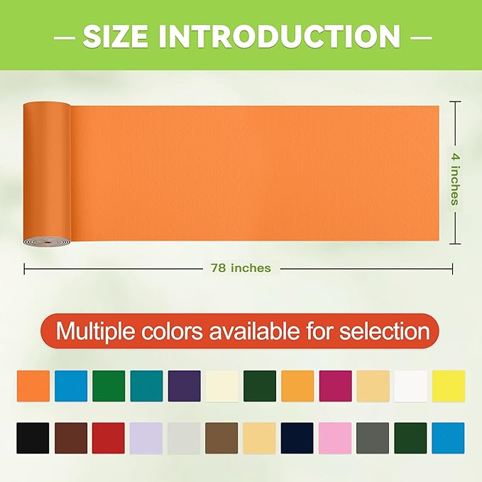 Awning Repair Tape,Tent Patch kit,Waterproof Repair Tape kit of RV Awning,Boat Covers,Canvas,Vinyl Fabric,Tarp,Sail-4x78in(Orange)