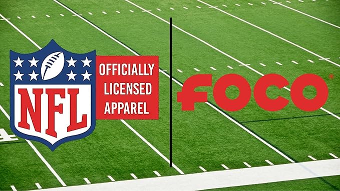 FOCO NFL Unisex-Adult Officially Licensed 2-Tone Big Logo Team Color Football Leak Proof 5 Compartment Bento Lunch Box - Detroit Lions