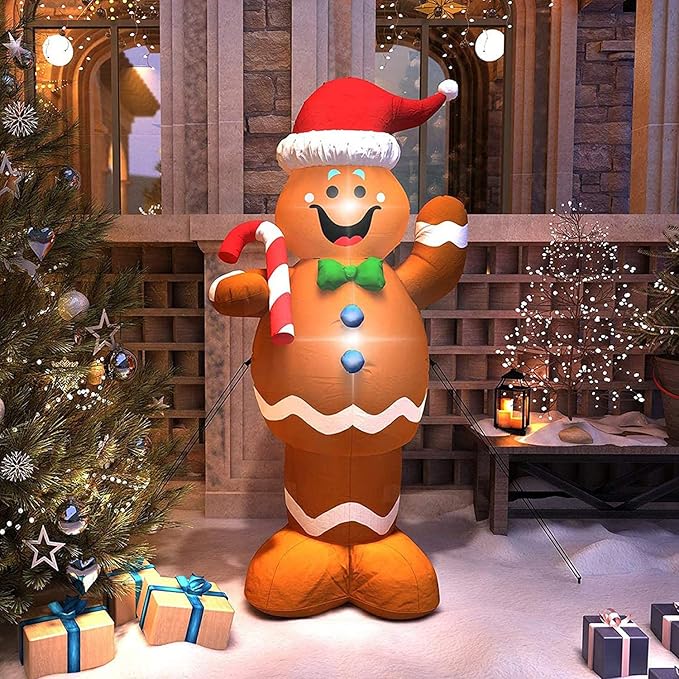 66 Pieces Inflatable Stakes and Tethers, Halloween Landscape Anchoring Stake Pack, Plastic Inflatable Spikes, Replacement Ground Stakes, Christmas Inflatable Decoration Accessories for Outdoor Garden