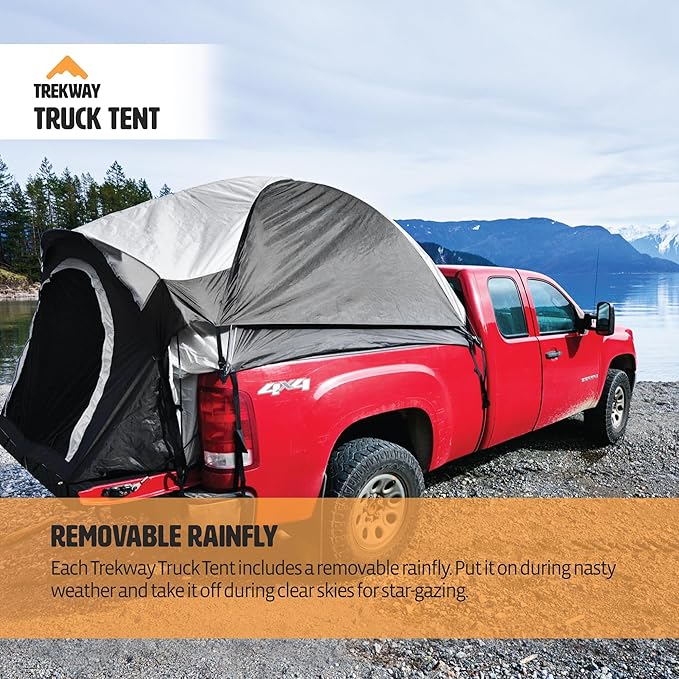 Offroading Gear 6.5ft Truck Bed Camping Tent w/Awning | Waterproof | Portable | Compatible with F150| Ram| Sierra| GMC| Nissan| Etc.