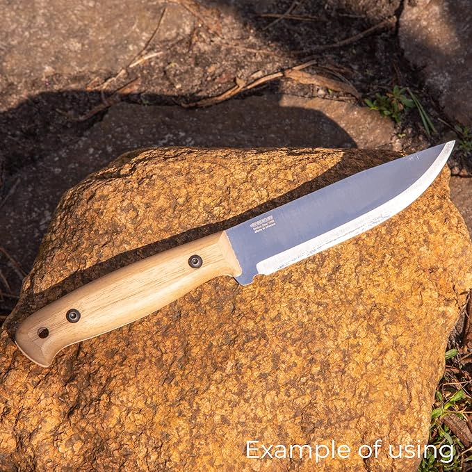 BPSKNIVES Blank Adventurer - Full-Tang Blank Knife for Knifemaking- Carbon Steel 1066 Blade - Scandinavian Scandi Grind Knife Blank - DIY Knives Making Blades