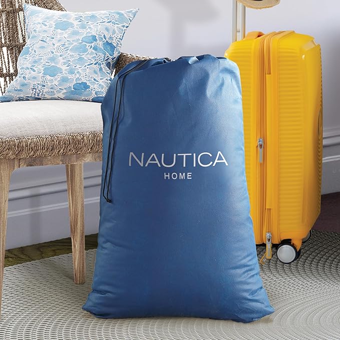 Nautica Home 17" Plushaire Size Queen Air Mattress with Pillow Top - Built-in Pump, Vertical Beams Construction, DuraTex Puncture-Resistant Vinyl, Anti-Leak System, Supports 700 lbs