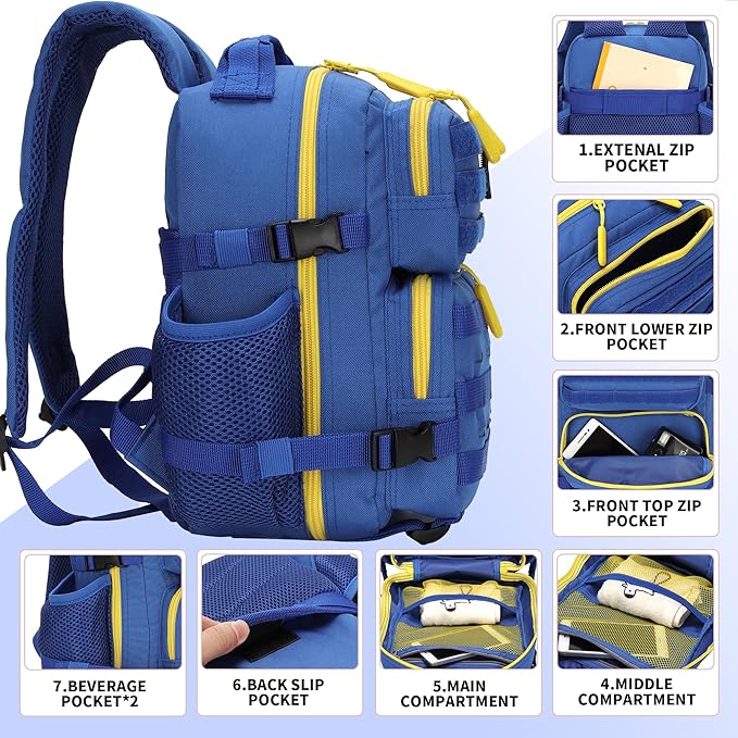 9L Mini Tactical Backpack for Men and Women Tactical Backpack Small for Hiking Small Tactical Bag Fitness Pack
