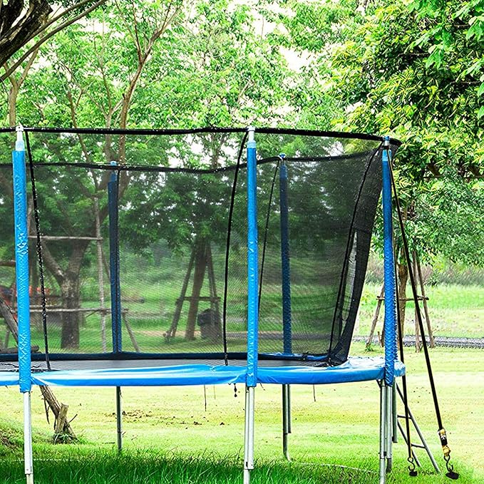 ABCCANOPY 10" Spiral Ground Anchor with Straps Out for Anchor Swings Set Down, Tent (Orange)