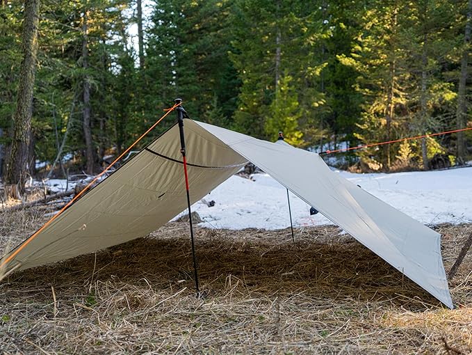 VIAM Outdoors | Timberline Ultralight Waterproof Tarp | 1.9oz | Tan