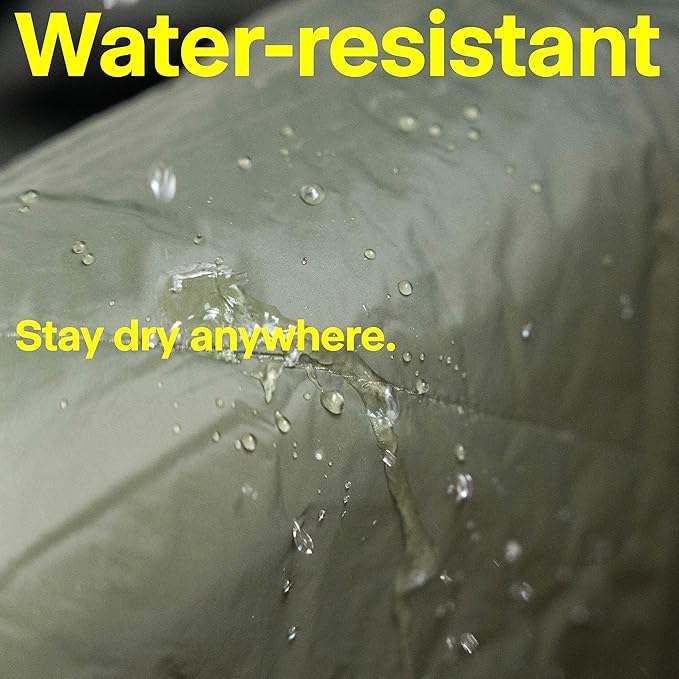 Gravel Layover Travel Blanket – Ultra-Lightweight, Warm Down Alternative with Carry Pouch (Black)