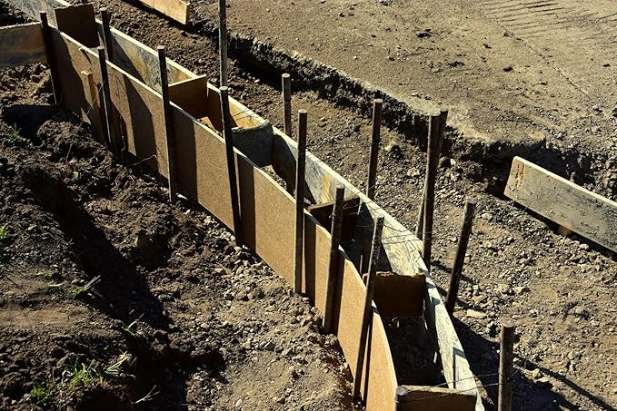 Sandbaggy Round Steel Concrete Form Stakes with Nail Holes - Rust Resistant Coating - Removable, Reusable (5, 3/4 in X 24 in)