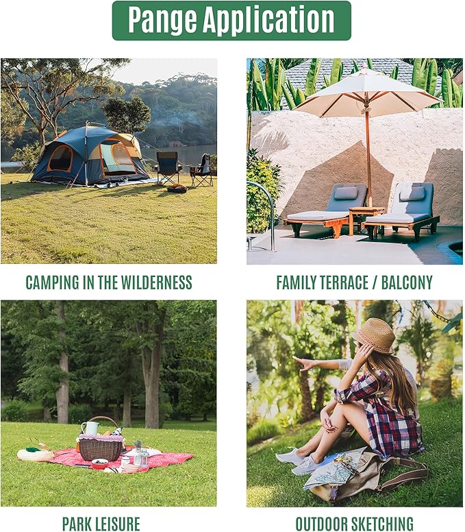 SunSettler Camping Cot with Mattress, Portable Cot Bed for Adults, Foldable Padded Sleeping Cots for Camping Travel Tent Day Bed Outdoor & Home Guest (L)
